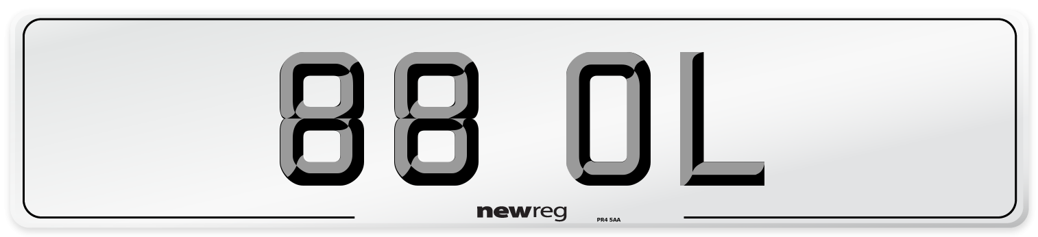88 OL Number Plate from New Reg